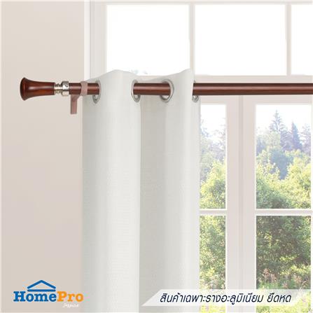 รางอะลูมิเนียม ยืดหด HOME LIVING STYLE LOREEN 110-200 ซม. สีโอ๊ค_4