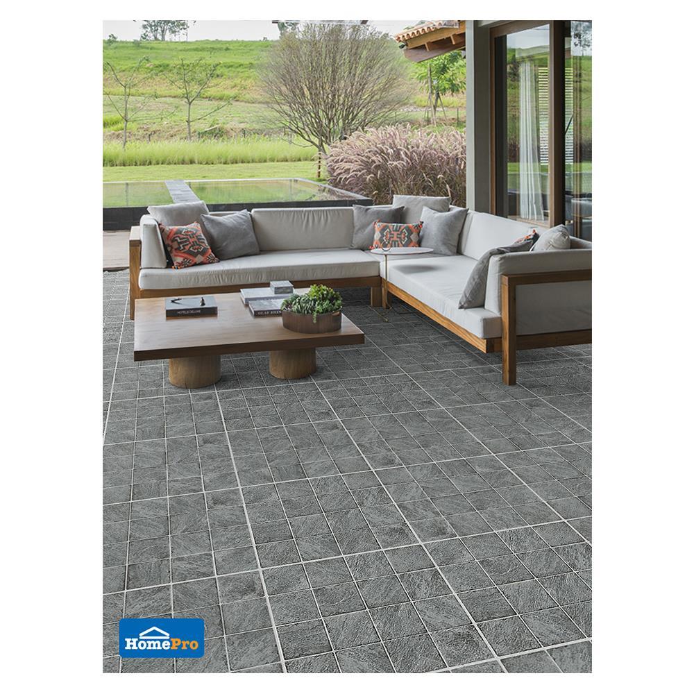 กระเบื้องพื้นพอร์ซเลน  40x40 ซม. CERGRES จากัวร์ เทา A