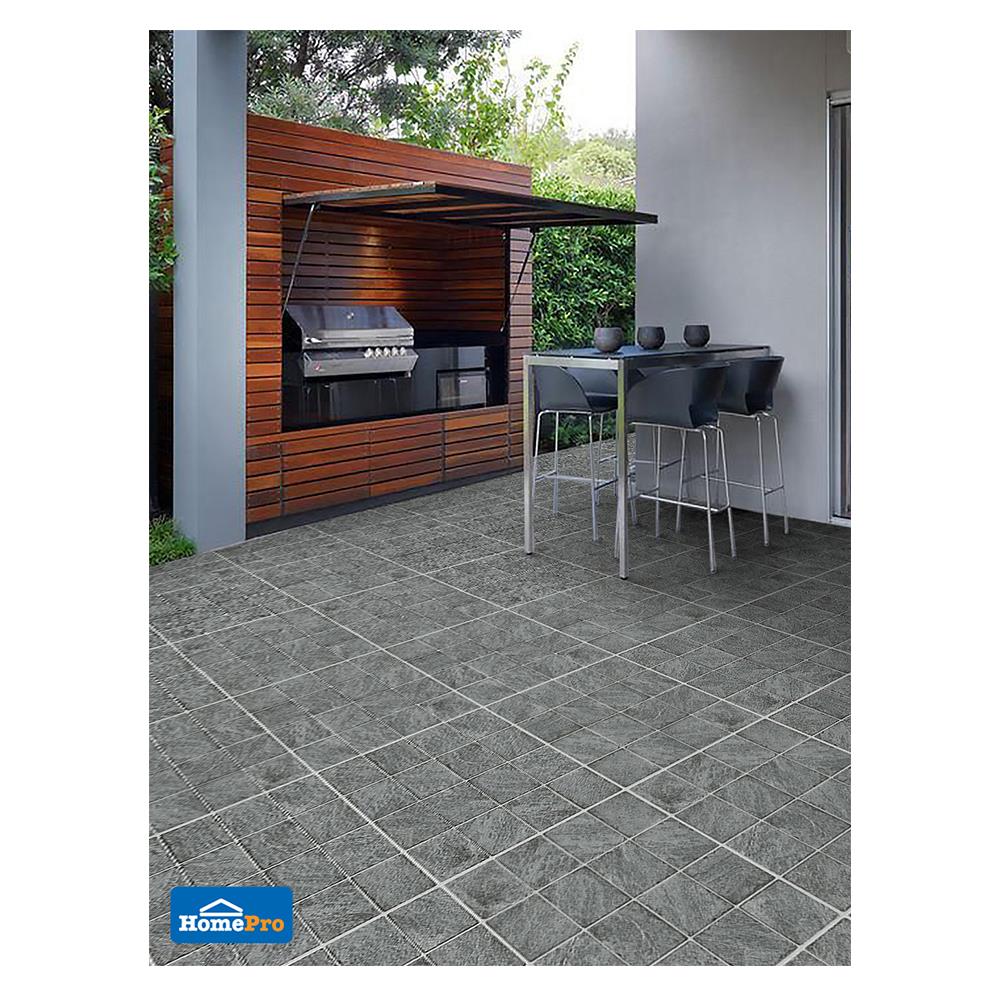 กระเบื้องพื้นพอร์ซเลน  40x40 ซม. CERGRES จากัวร์ เทา A