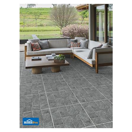 กระเบื้องพื้นพอร์ซเลน  40x40 ซม. CERGRES จากัวร์ เทา A_4