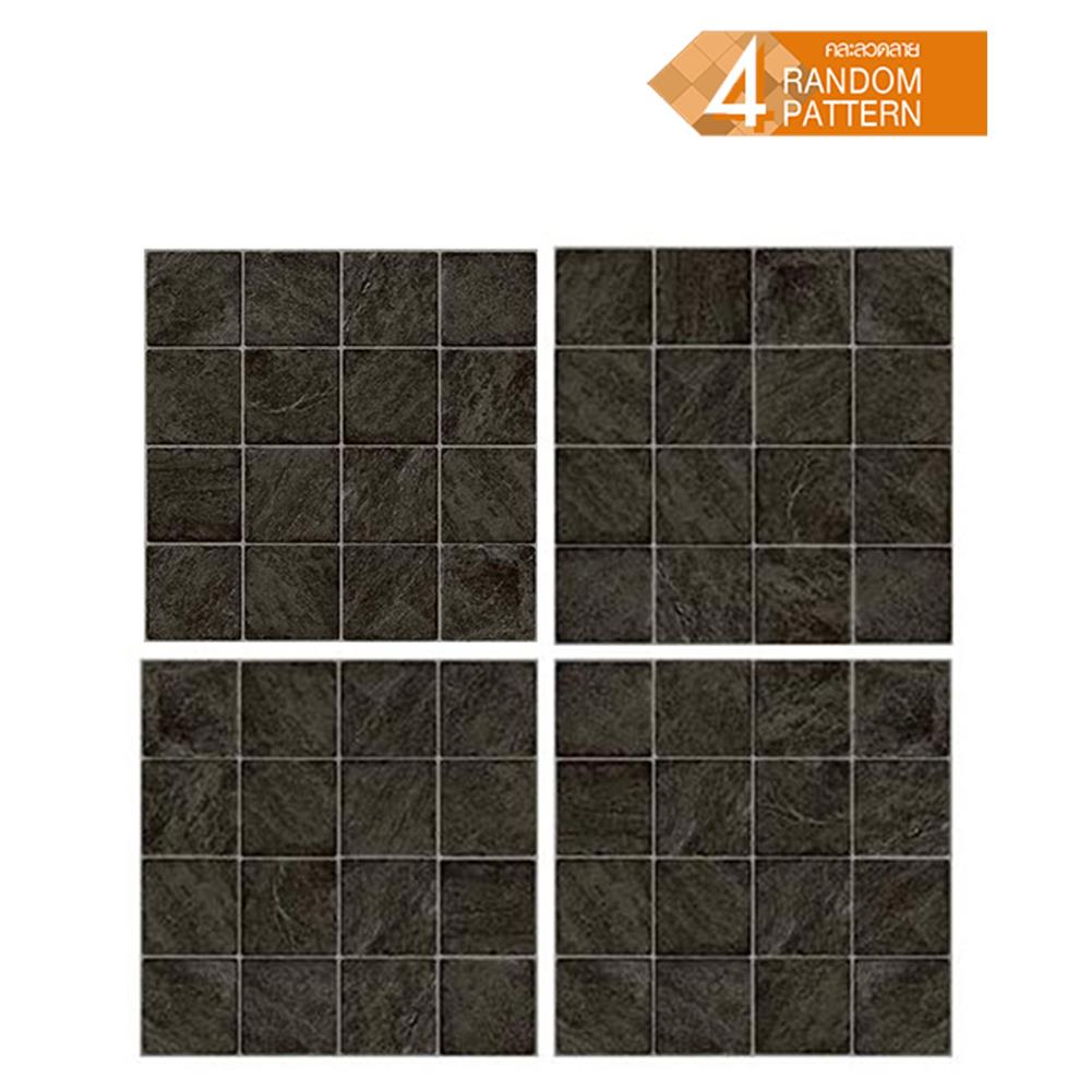 กระเบื้องพื้นพอร์ซเลน  40x40 ซม. CERGRES จากัวร์ ดำ A 0.96M2