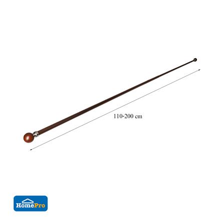 รางอะลูมิเนียม ยืดหด HOME LIVING STYLE DEMBEL 110-200 ซม. สีโอ๊ค_5