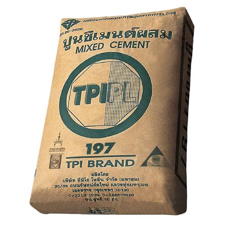ปูนซีเมนต์ผสม TPI 197 50 กก. สีเขียว_0