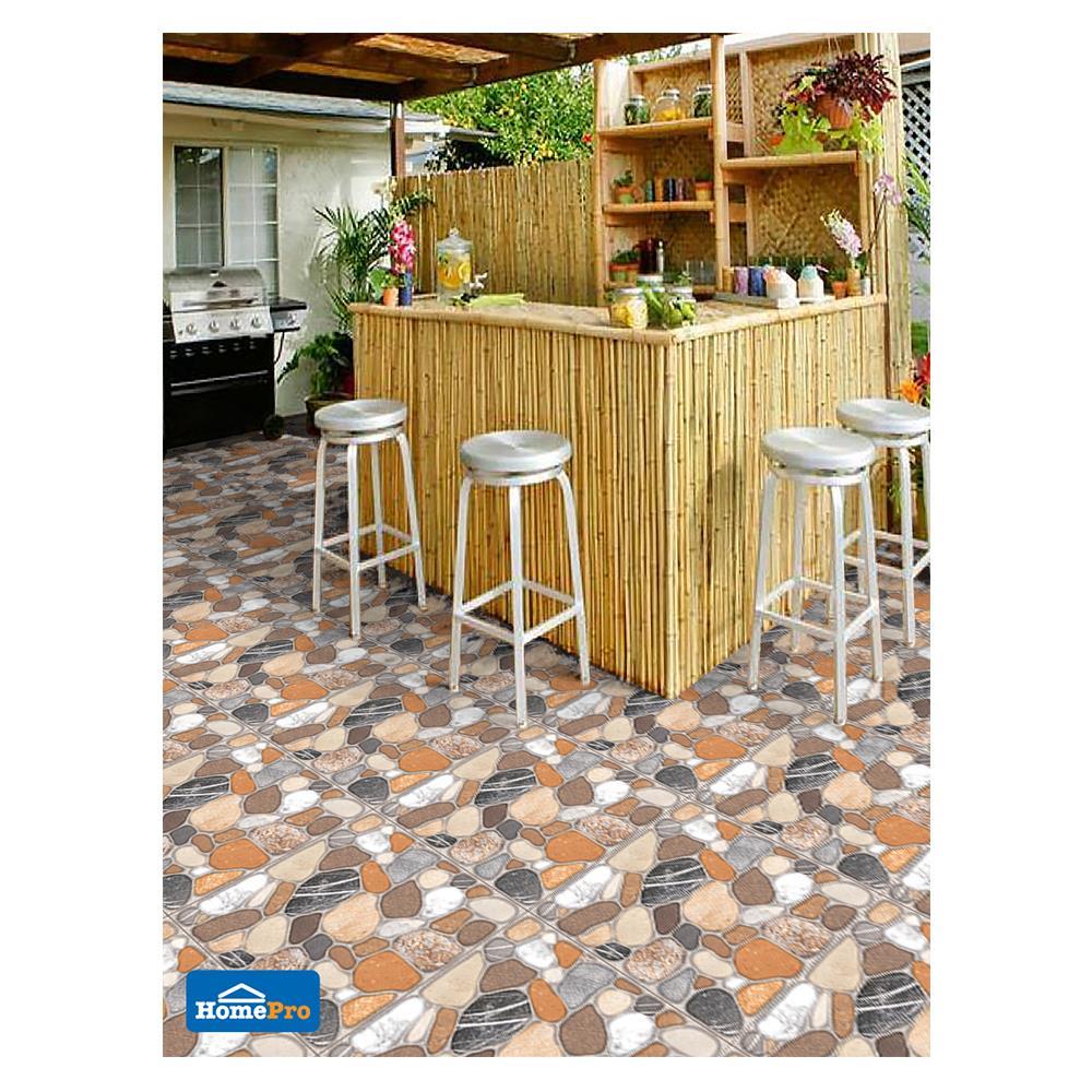 กระเบื้องพื้น 16x16 นิ้ว TARA แคลสโตน น้ำตาล PM 0.96M2