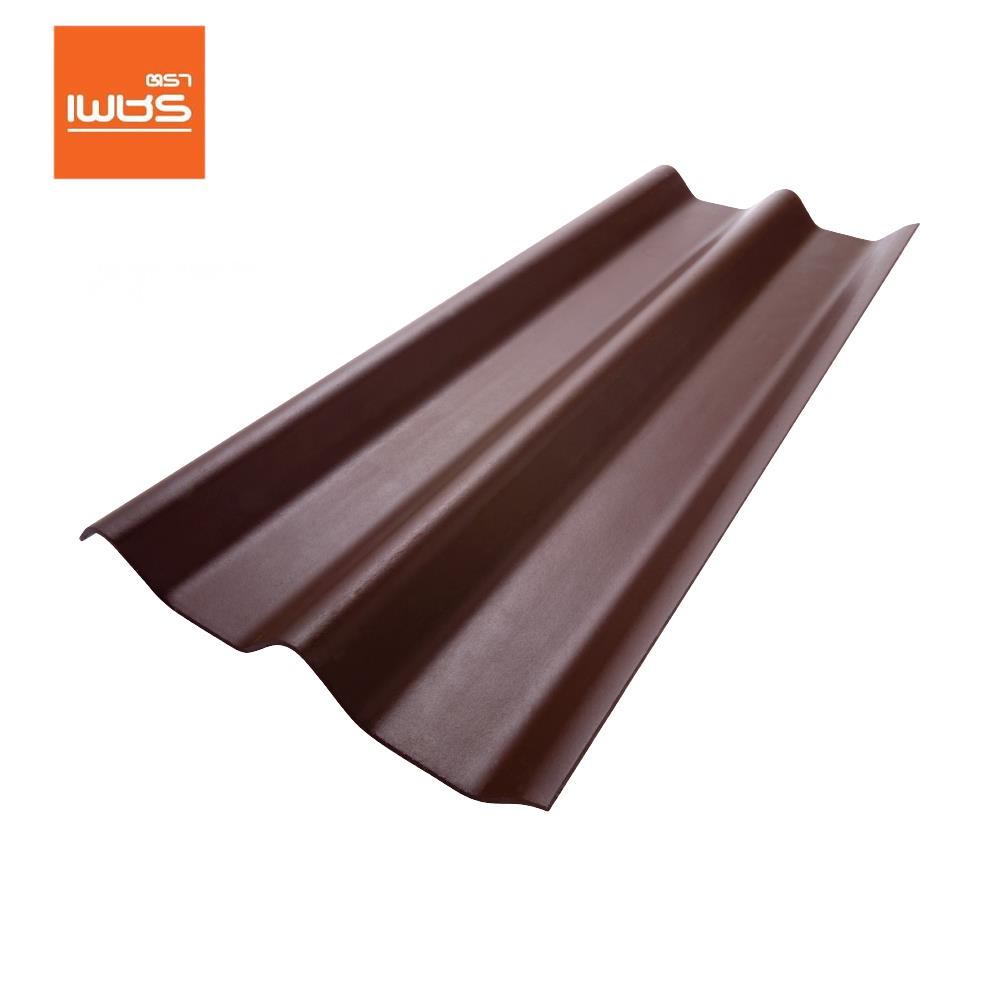 กระเบื้องหลังคา ลอนคู่ ตราเพชร 0.5x50x120 ซม. สีน้ำตาลสุขสันต์