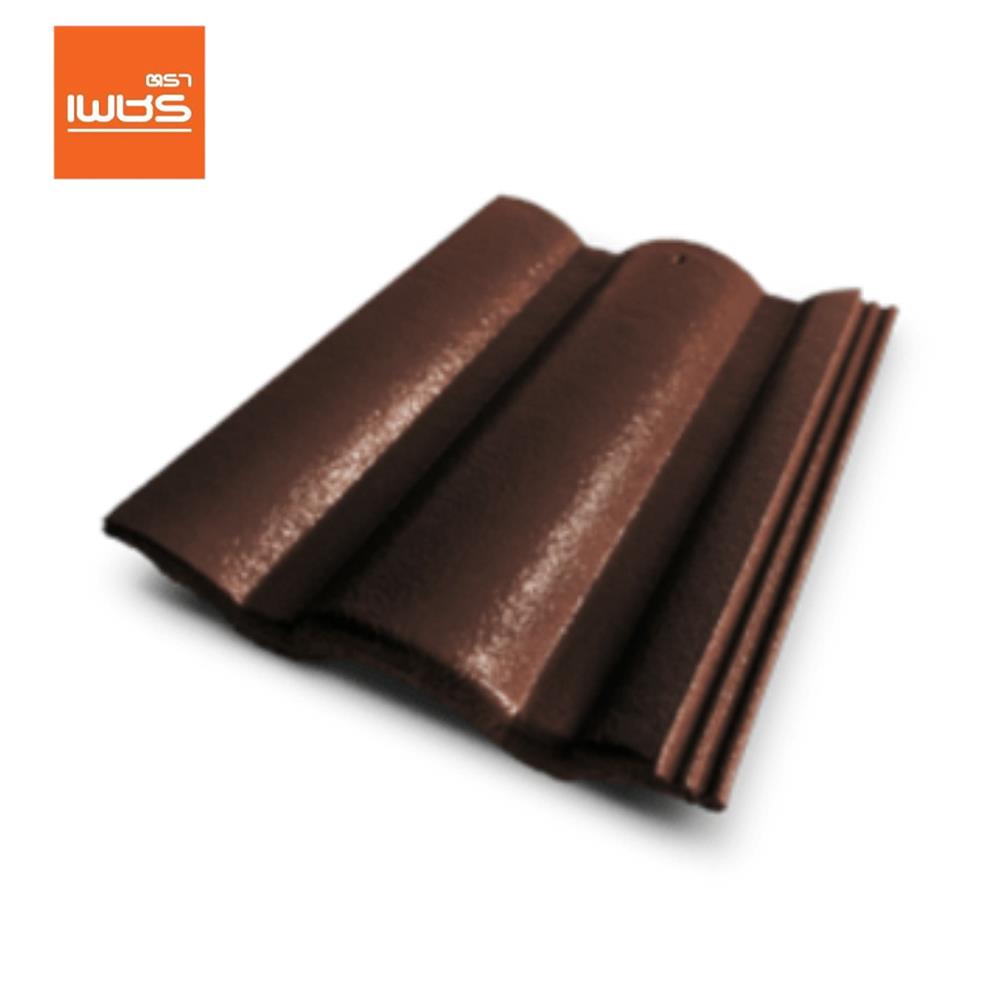 กระเบื้องคอนกรีต ตราเพชร CT-เพชร สีน้ำตาลพิกุล