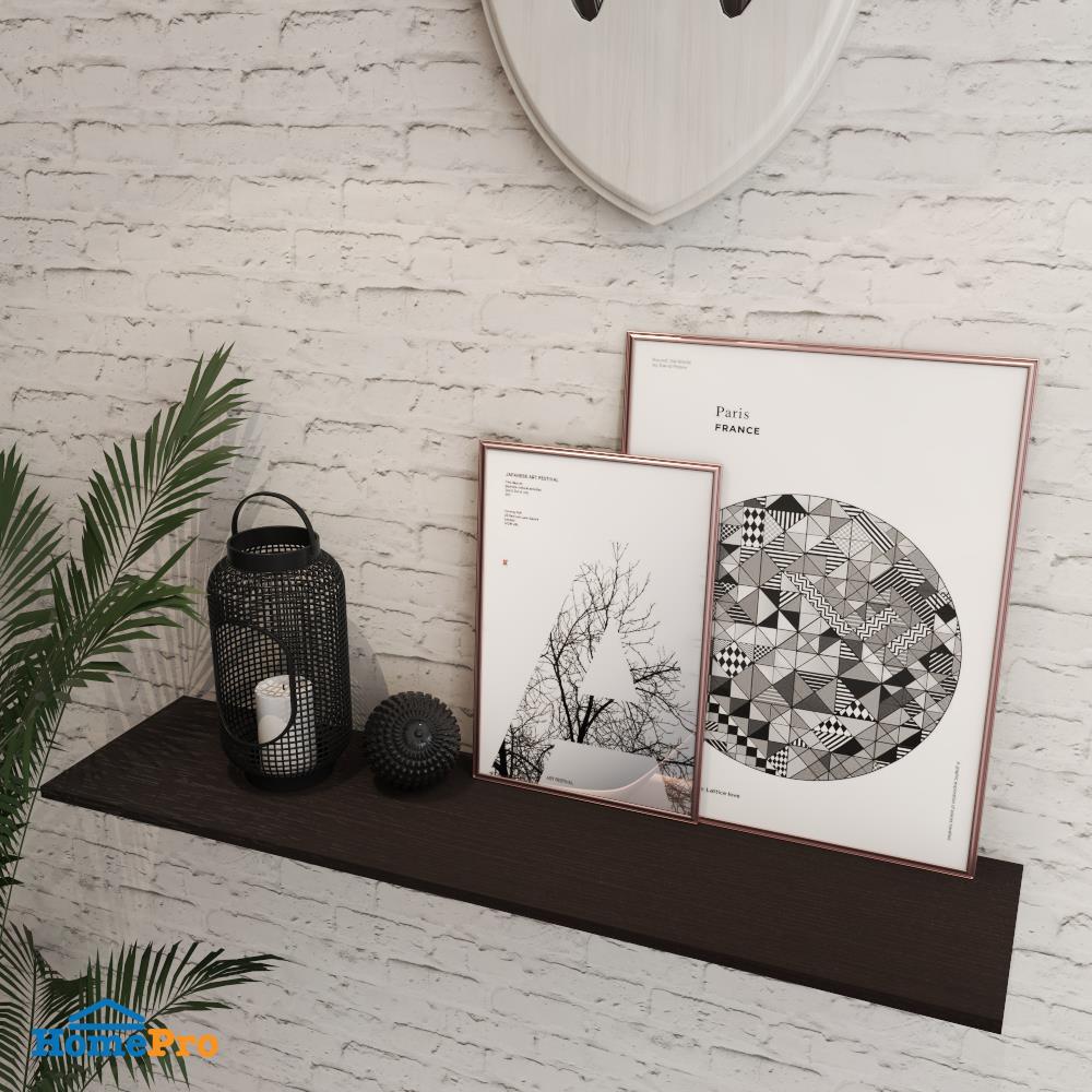 แผ่นชั้นไม้เมลามีน STACKO 80x20x1.6 ซม. สีเวงเก้