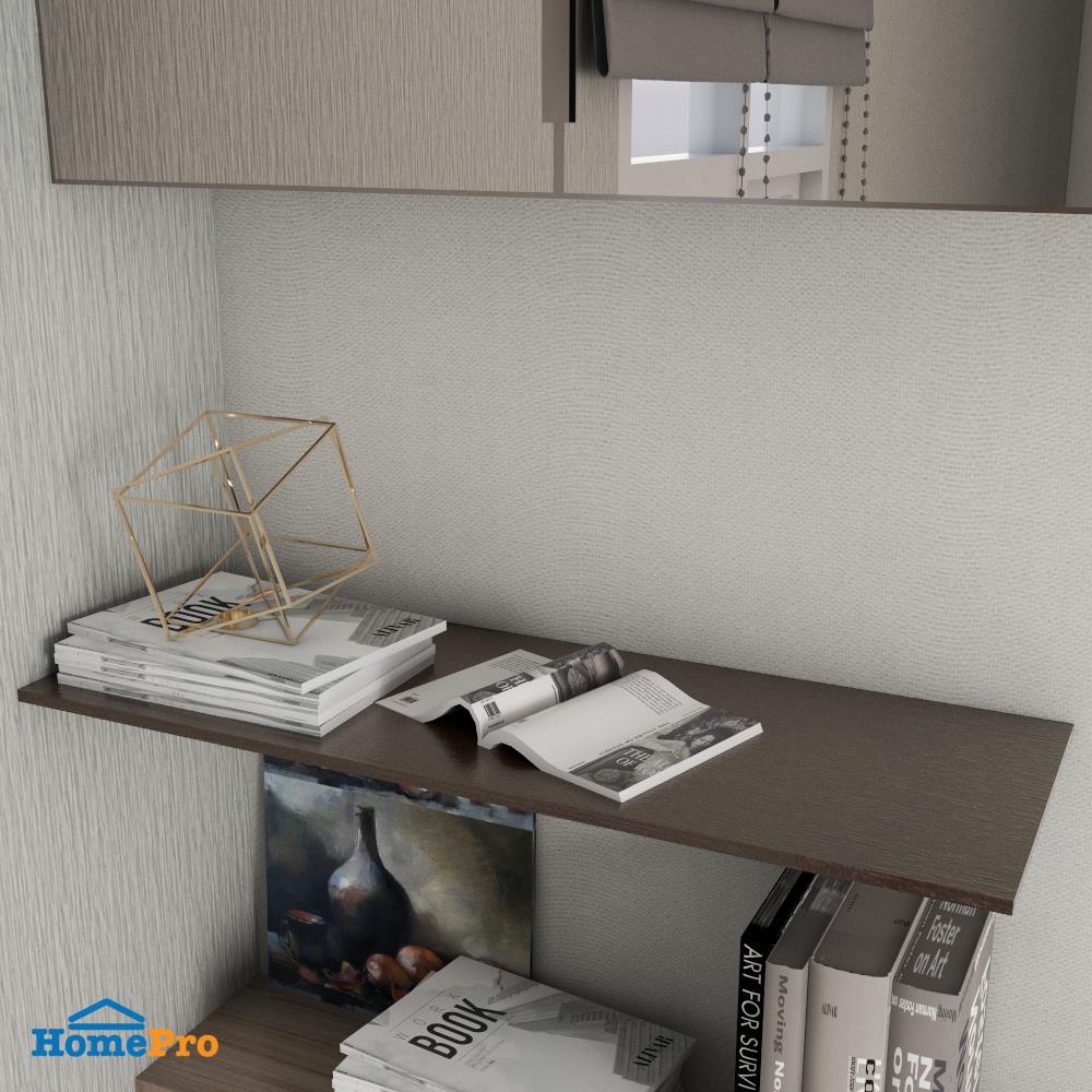 แผ่นชั้นไม้เมลามีน STACKO 80x30x1.6 ซม. สีเวงเก้