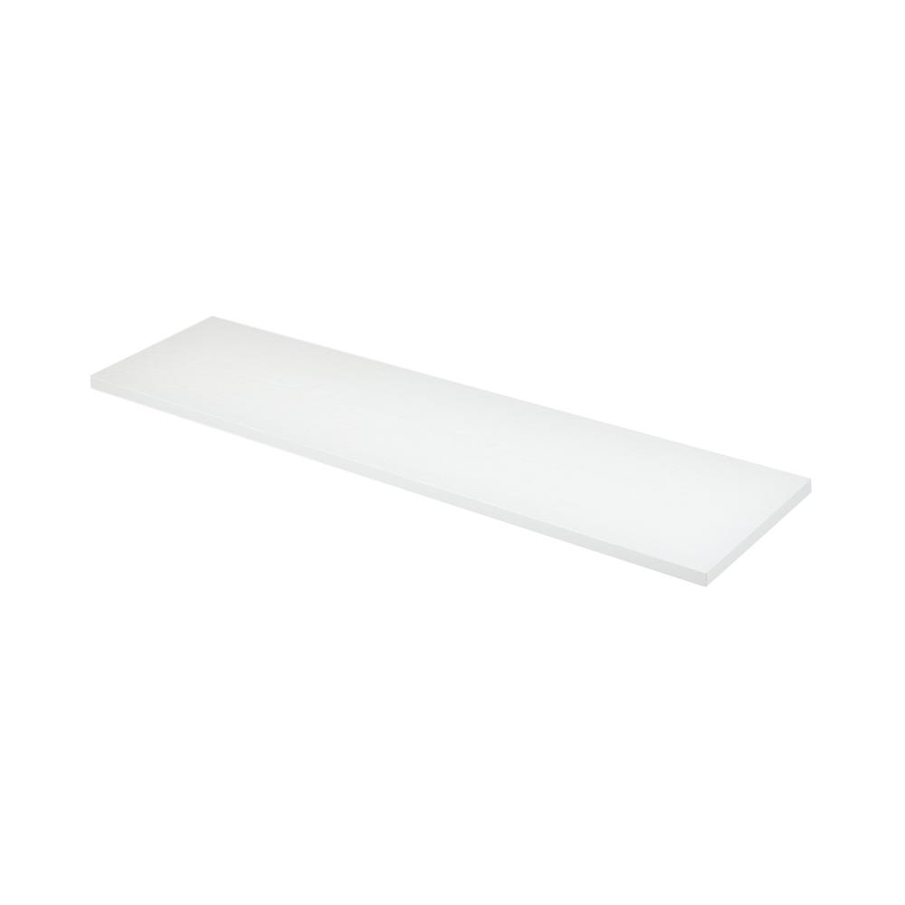 แผ่นชั้นไม้เมลามีน STACKO 80x20x1.6 ซม. สีขาวฟอเรสต์