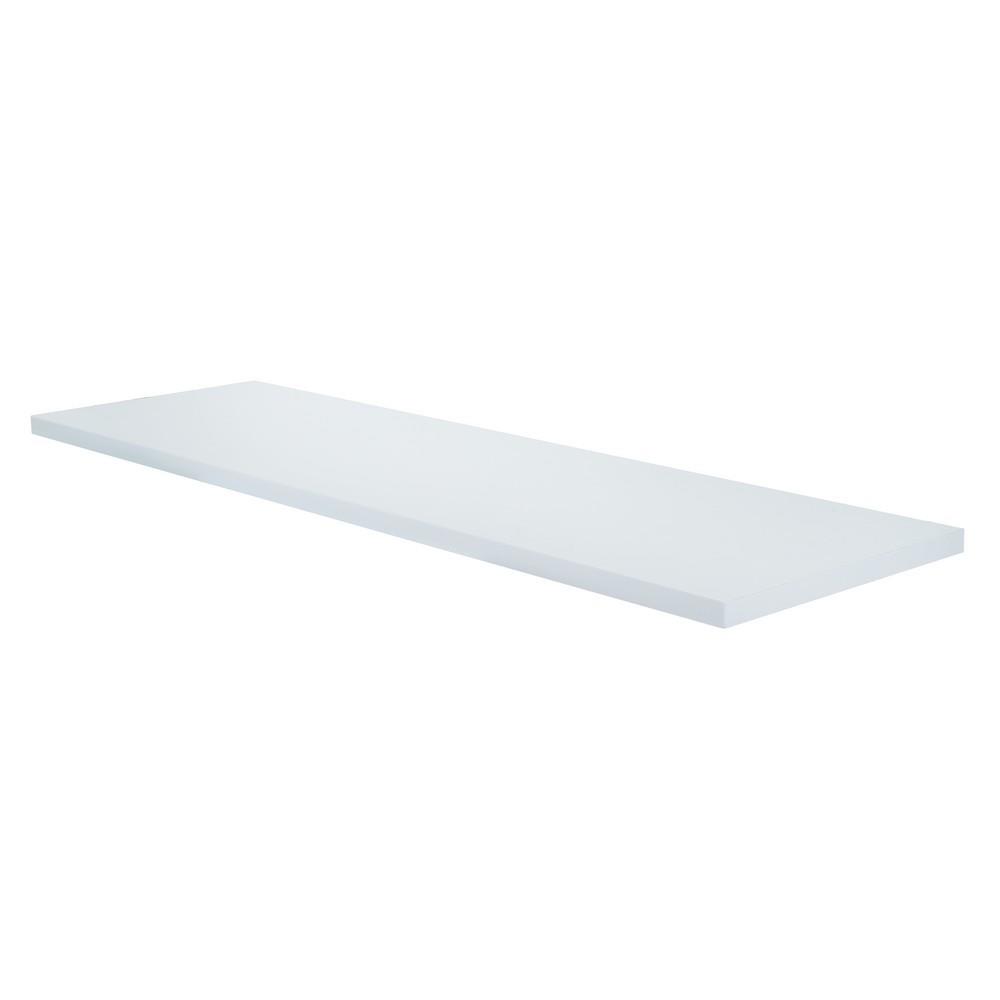 แผ่นชั้นไม้เมลามีน STACKO 80x24x1.6 ซม. สีขาว