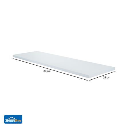 แผ่นชั้นไม้เมลามีน STACKO 80x24x1.6 ซม. สีขาว_4