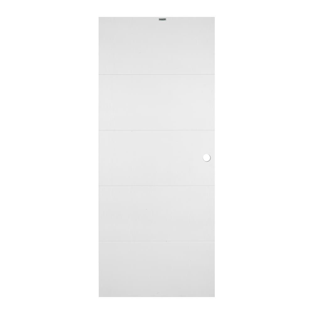 ประตูภายนอก UPVC PARAZZO PUV11 80X200 ซม. สี LIGHT GREY เจาะลูกบิด