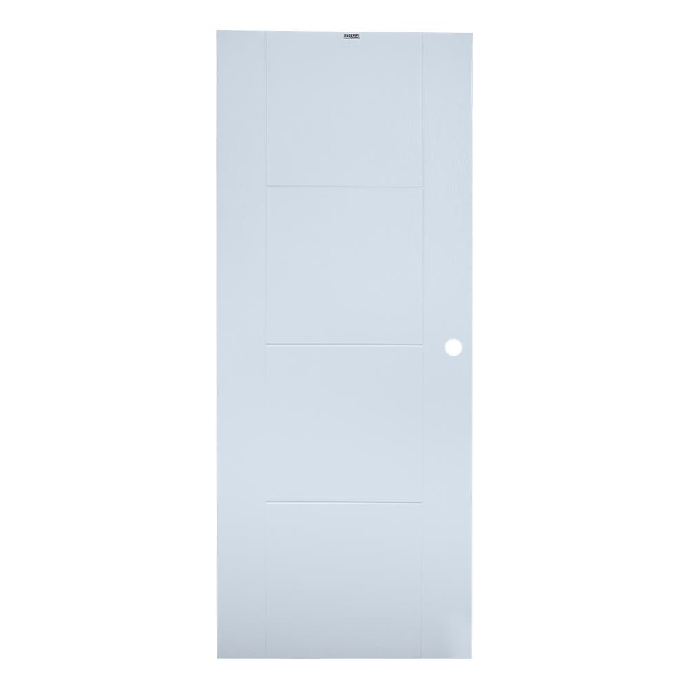 ประตูภายนอก UPVC PARAZZO PUV10 80X200 ซม. สีขาว เจาะลูกบิด