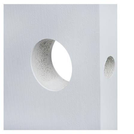 ประตูภายนอก UPVC PARAZZO PUV10 80X200 ซม. สีขาว เจาะลูกบิด_2