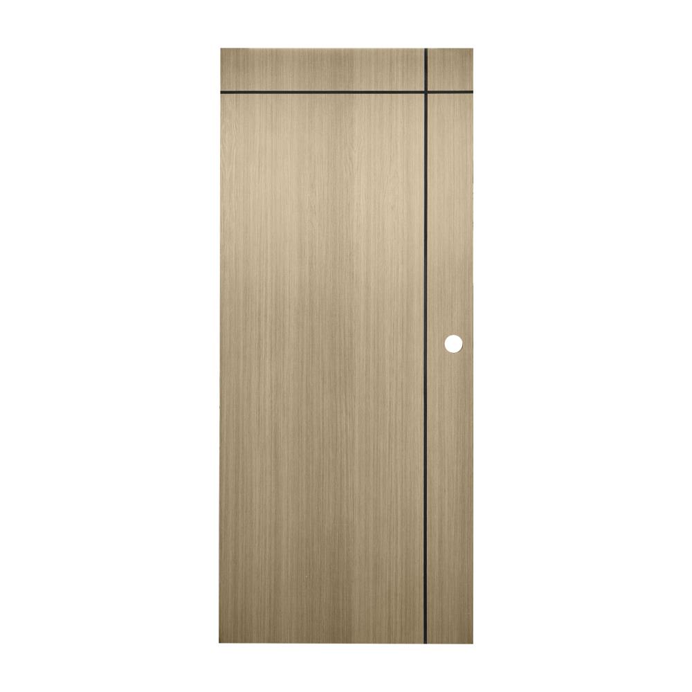 ประตูภายใน UPVC PARAZZO PUN06 80X200 ซม. สี MAPLE เจาะลูกบิด