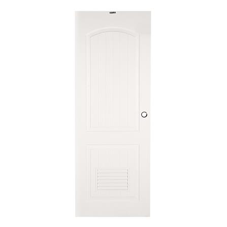 ประตูห้องน้ำ UPVC AZLE PZLS01 เกล็ด 70X200 ซม. สีข...