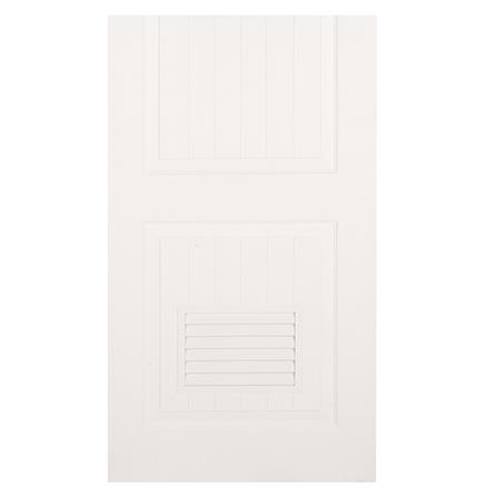 ประตูห้องน้ำ UPVC AZLE PZLS01 เกล็ด 70X200 ซม. สีขาว เจาะลูกบิด_2