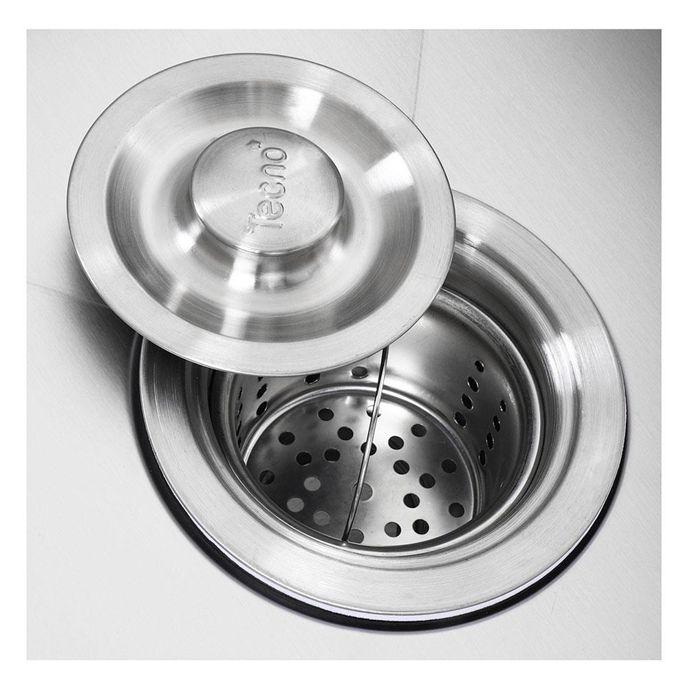 ซิงค์ฝัง 1หลุม 1ที่พัก TECNOPLUS HYBRID 100 สเตนเลส