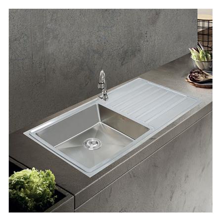 ซิงค์ฝัง 1หลุม 1ที่พัก TECNOPLUS HYBRID 100 สเตนเลส_6