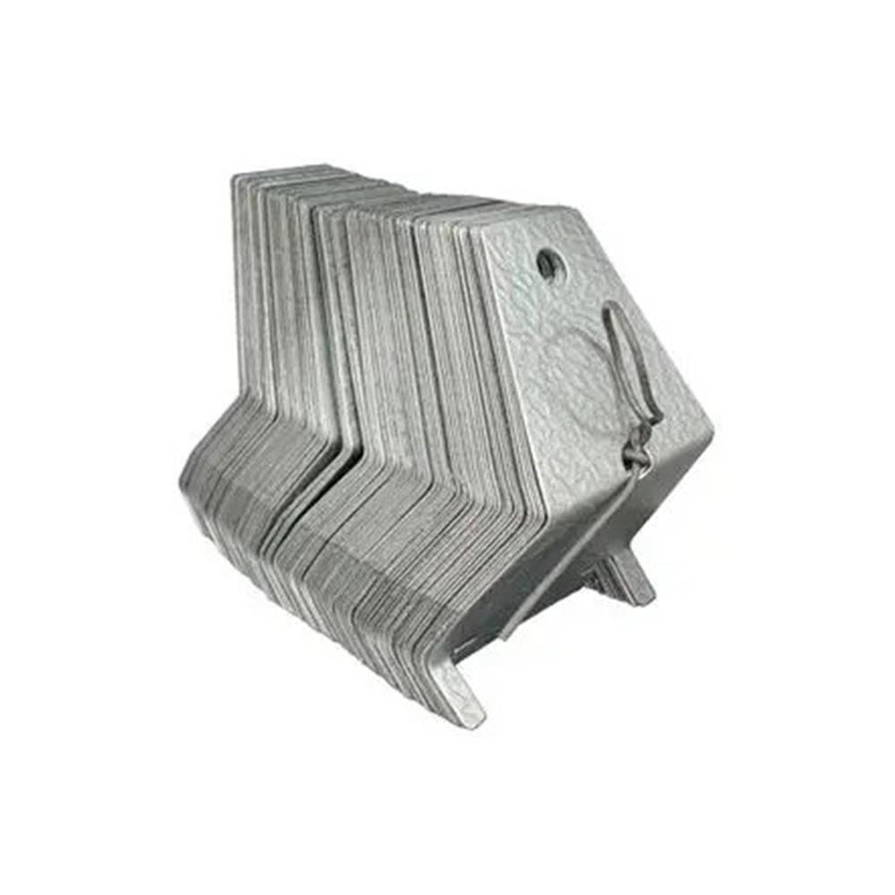 ล็อกกิ้งคีย์ แบบหนา TRK 2.5x4 ซม. สีเงิน (แพ็ก 100 ชิ้น)