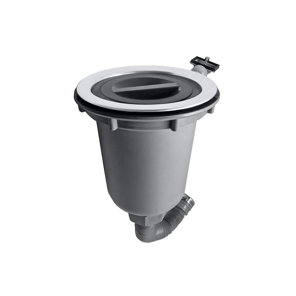 ชุดสะดือ PARNO D 14442 6 นิ้ว สีเทา 1หัว สเตนเลส