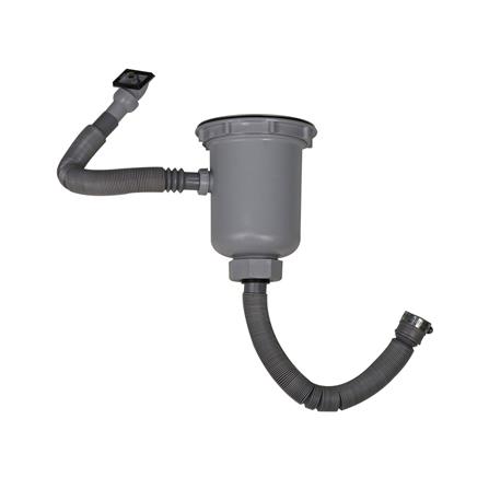 ชุดสะดือ PARNO D 14442 6 นิ้ว สีเทา 1หัว สเตนเลส_1