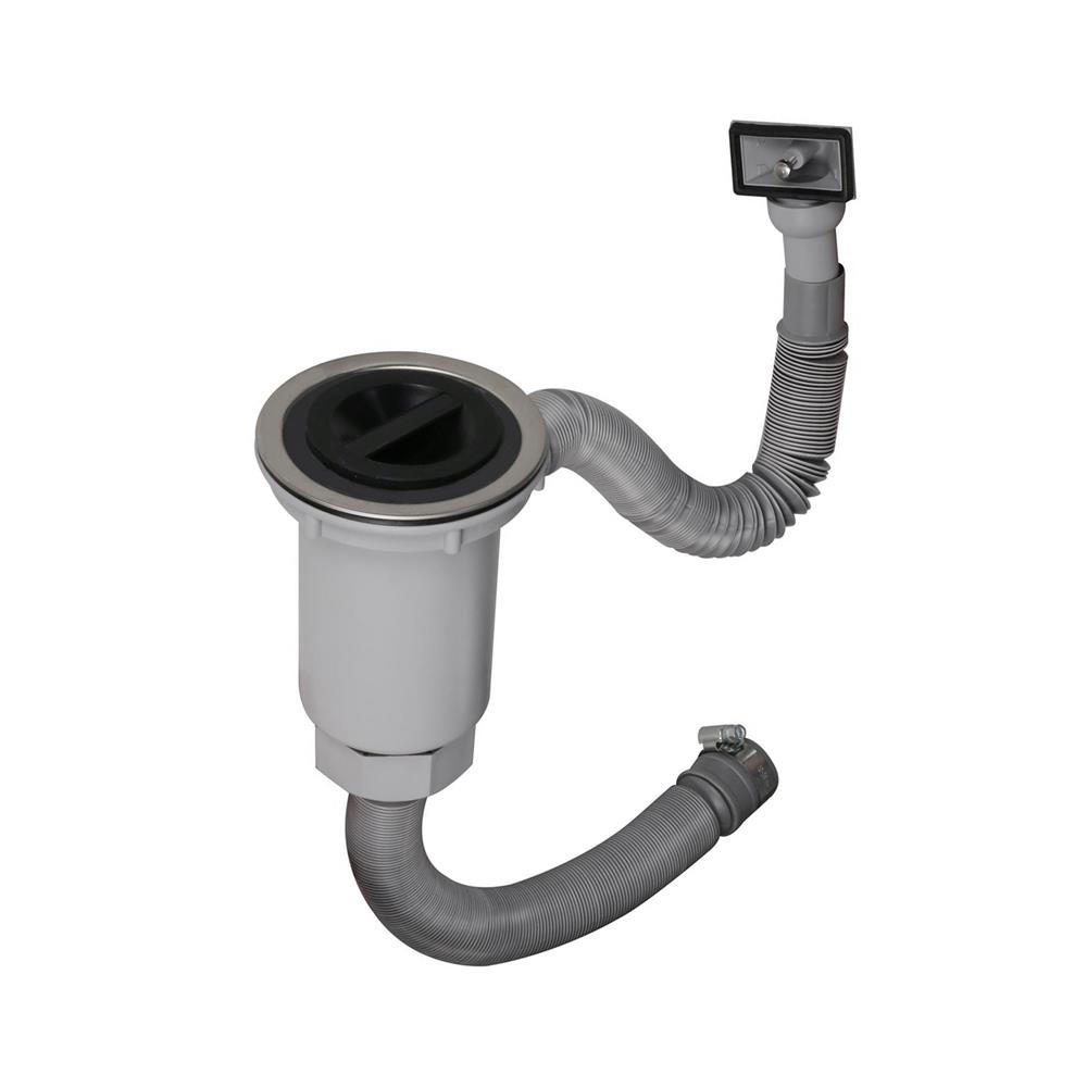 ชุดสะดือ PARNO C 14441 4 นิ้ว สีเทา 1หัว สเตนเลส