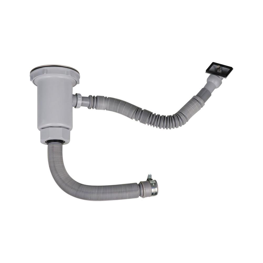 ชุดสะดือ PARNO C 14441 4 นิ้ว สีเทา 1หัว สเตนเลส