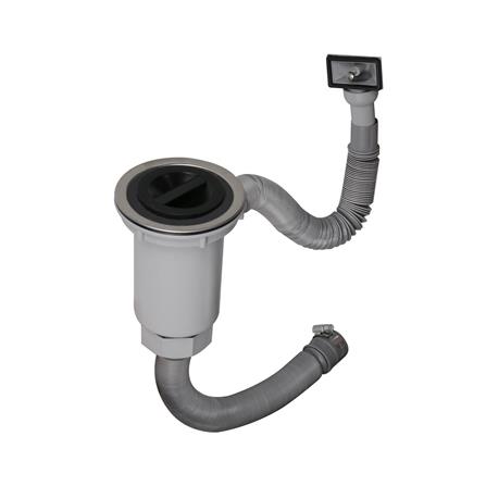 ชุดสะดือ PARNO C 14441 4 นิ้ว สีเทา 1หัว สเตนเลส