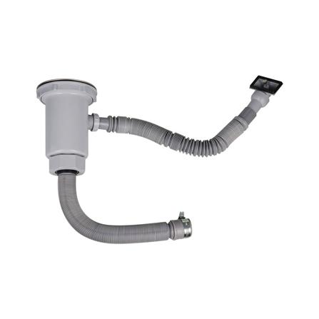 ชุดสะดือ PARNO C 14441 4 นิ้ว สีเทา 1หัว สเตนเลส_1