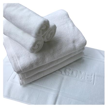 พรมขนหนู HOME LIVING STYLE HOTEL CHOICE 18X28 นิ้ว สีขาว_2