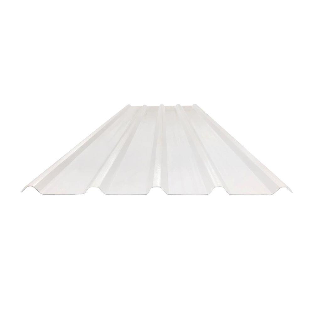 แผ่นโปร่งแสง ลอนเมทัลชีท LUMINA 760 1.35 มม. x 0.84x5.2 ม. สีใส