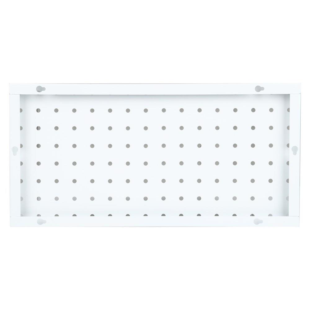 แผงเหล็กติดผนัง STACKO 20x1.5x40 ซม. สีขาว