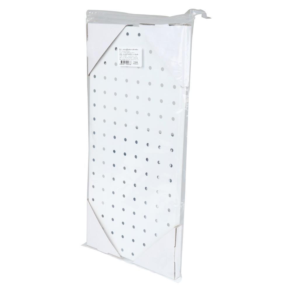 แผงเหล็กติดผนัง STACKO 20x1.5x40 ซม. สีขาว