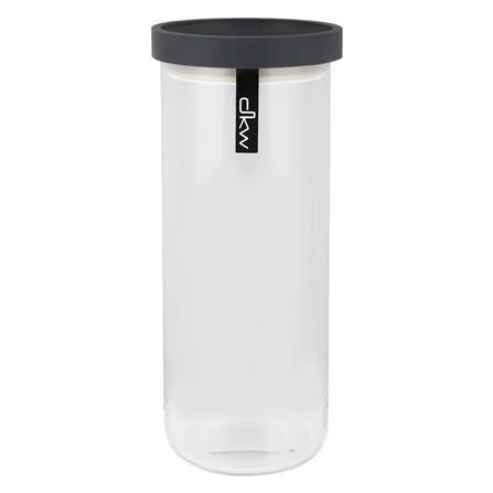 ขวดโหลแก้วฝาดึง DKW 1150 มล. สีเทาเข้ม_0