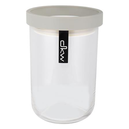 ขวดโหลแก้วฝาดึง DKW 650 มล. สีเทาอ่อน_0