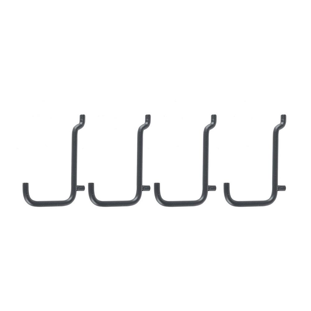 ขอแขวนเดี่ยวแบบตรง STACKO 0.5x4.5x6.5 ซม. สีเทา แพ็ก 4 ชิ้น