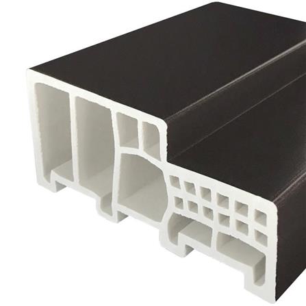 วงกบประตูไม้สังเคราะห์ WPC ECO-DOOR 80x200 ซม. สีโอ๊ค_1