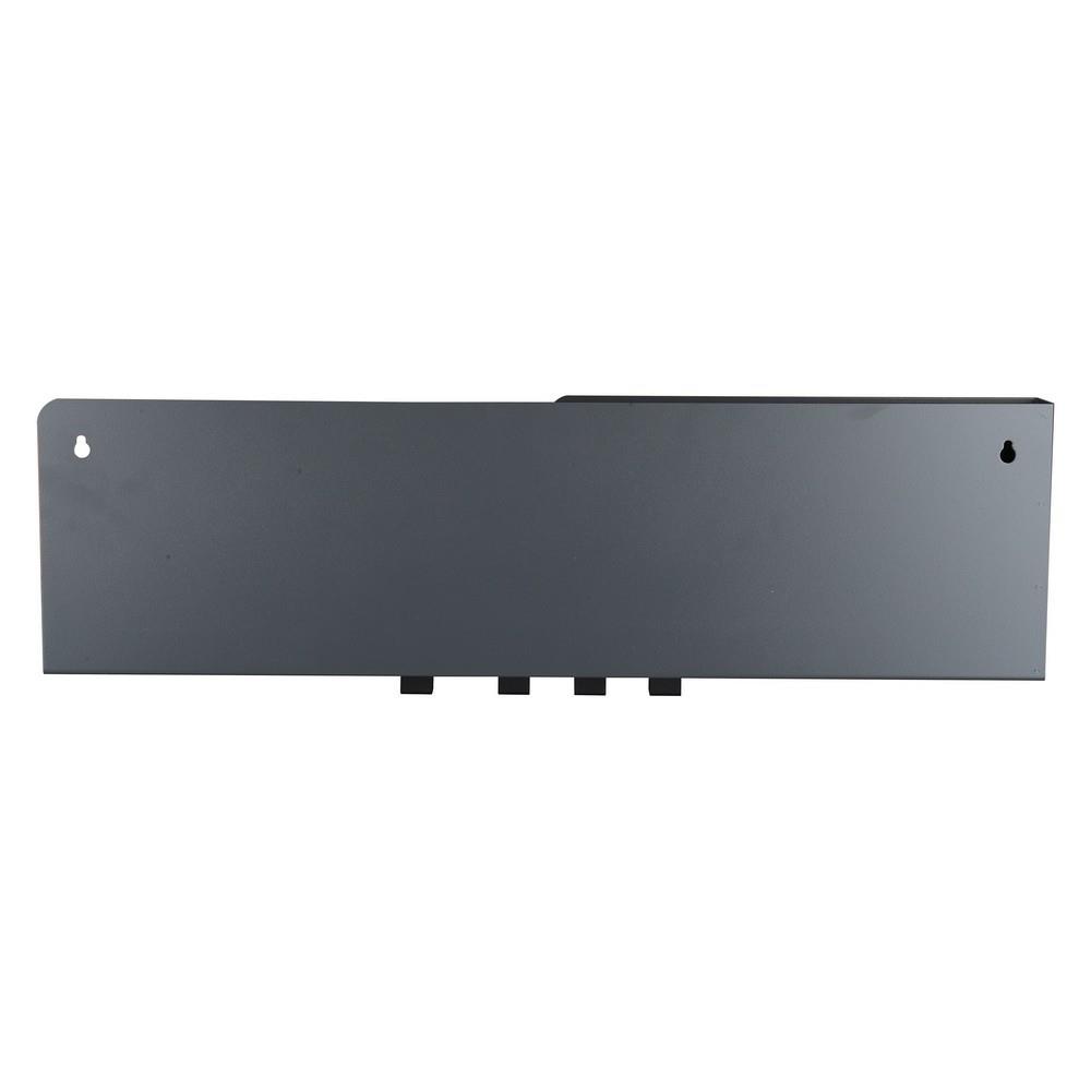 ชั้นเหล็กติดผนัง 4 ขอแขวน STACKO 60x10x16 ซม. สีเทา