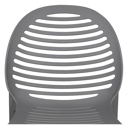 เก้าอี้พลาสติก SPRING VITRA สีเทา_4