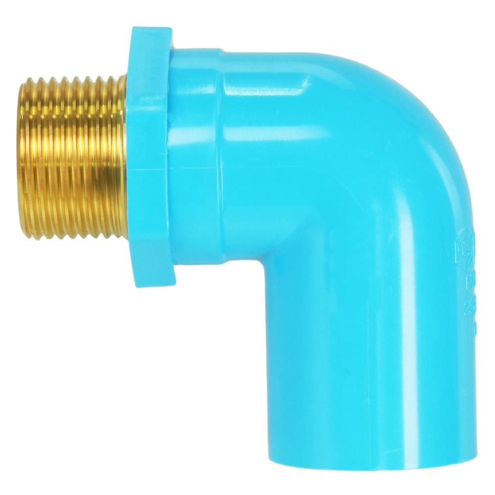 ข้องอเกลียวนอก 90 PVC/BRASS SCG 1 นิ้ว