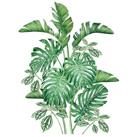 สติ๊กเกอร์ลอกน้ำ DIY HOME LIVING STYLE TROPICAL 34X47 ซม._1