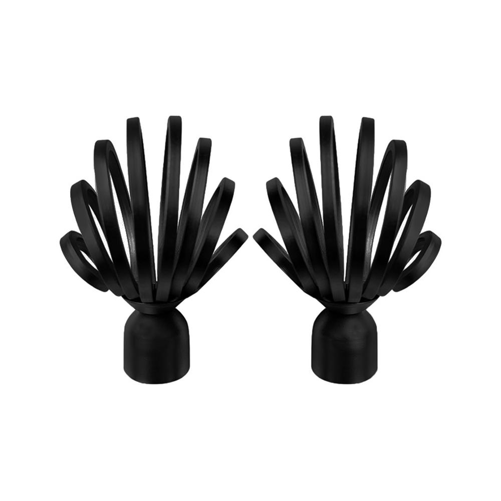 หัว-ท้ายรางม่าน HOME LIVING STYLE CHER 19 มม. สีดำ