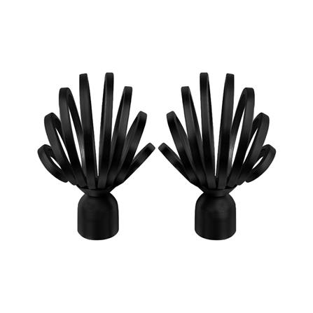 หัว-ท้ายรางม่าน HOME LIVING STYLE CHER 19 มม. สีดำ_1