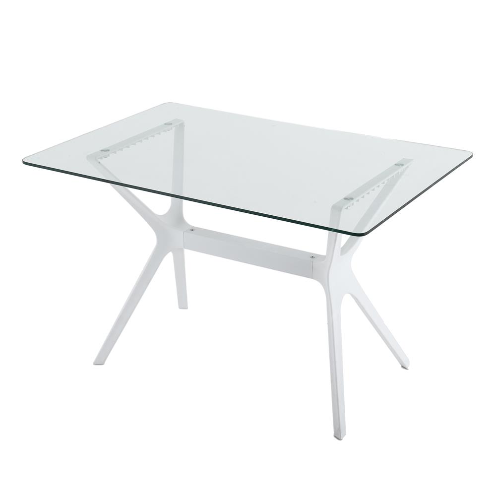 โต๊ะสนามกระจก SPRING VITRA สีขาว