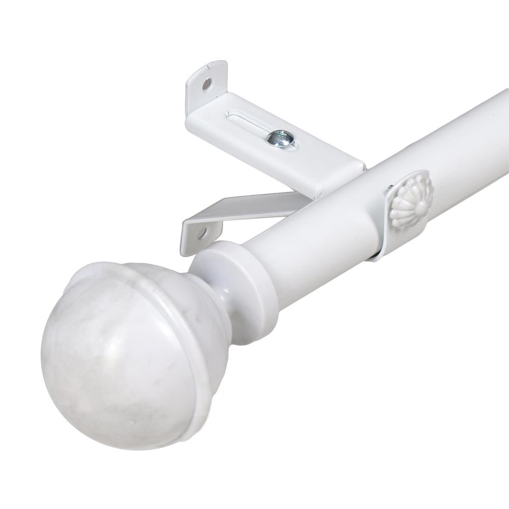 รางอะลูมิเนียม ยืดหด HOME LIVING STYLE MARBLE 110-200 ซม. สีขาว