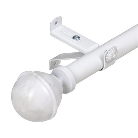 รางอะลูมิเนียม ยืดหด HOME LIVING STYLE MARBLE 110-200 ซม. สีขาว_1