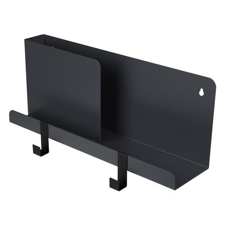 ชั้นเหล็กติดผนัง 2 ขอแขวน STACKO 40x10x16 ซม. สีเทา_1