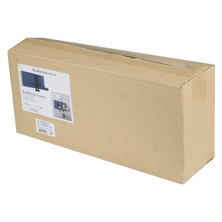 ชั้นเหล็กติดผนัง 2 ขอแขวน STACKO 40x10x16 ซม. สีเทา_3