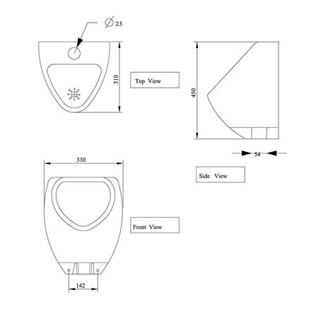 โถปัสสาวะชาย NU-957 WA สีขาว_4